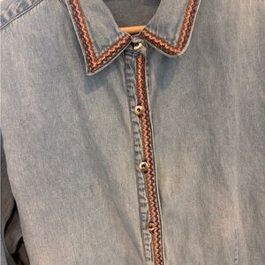 Women's Denim Button Down Shirt